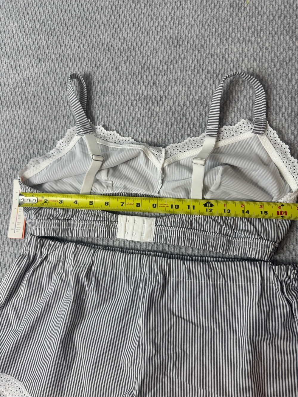 Colsie Sleepwear Lounge Set XL Grey & White NWT - Picture 4 of 9